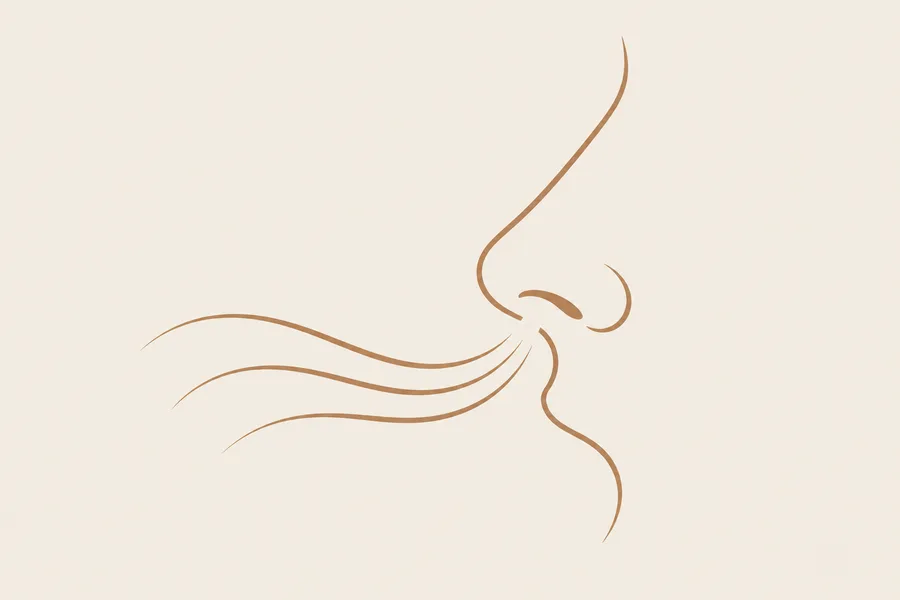 Ilustração de nariz